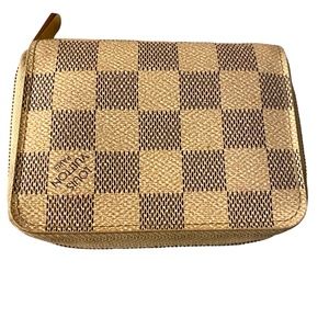 Authentic DAMIER AZUR COMPACT COIN PURSE